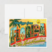 Vintage Florida Aankondigingskaart (Voorkant / Achterkant)