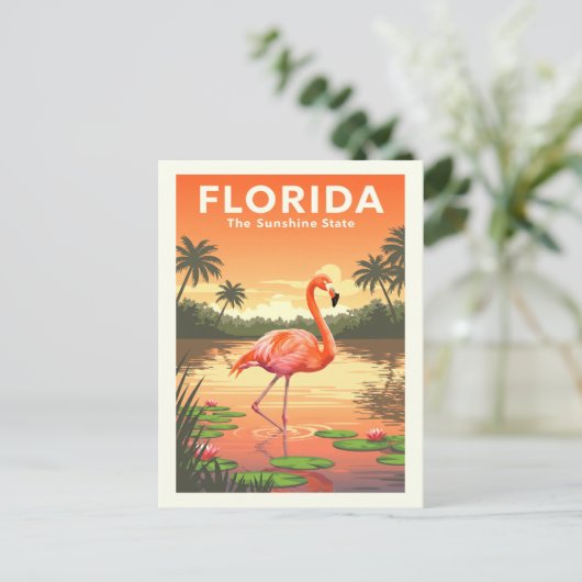 Vintage Florida Briefkaart (Staand voorkant)
