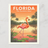 Vintage Florida Briefkaart (Voorkant)