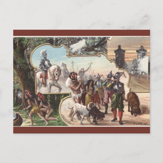 Vintage Florida Briefkaart (Voorkant)