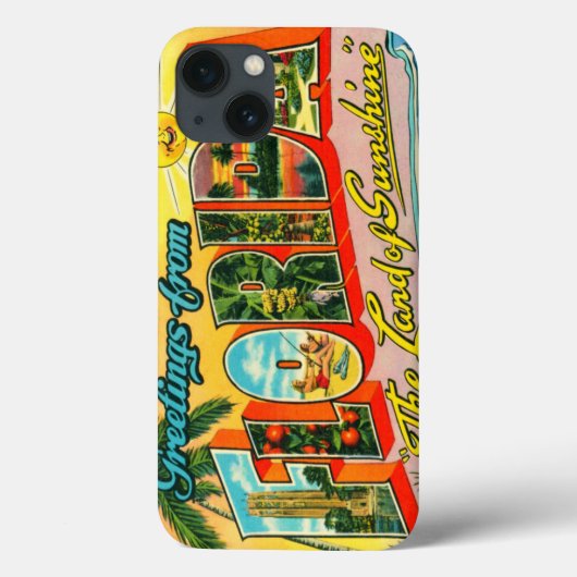 Vintage Florida Case-Mate iPhone Case (Achterkant)