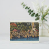 Vintage Florida Cypress Gardens Briefkaart (Staand voorkant)