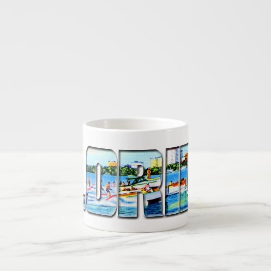 Vintage Florida Espresso Kop (Voorkant)