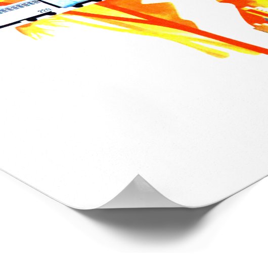 Vintage Florida Flamingos Travel Poster (Hoek)