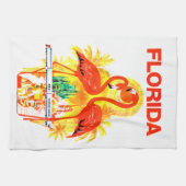 Vintage Florida Flamingos Travel Theedoek (Horizontaal)