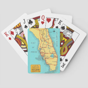 Vintage Florida Golfkust Speelkaarten