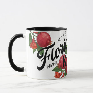 Vintage Florida Granaatappel Miami Botanische Frui Mok