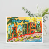 Vintage Florida Kaart (Staand voorkant)
