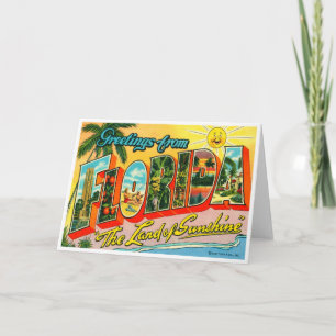 Vintage Florida Kaart