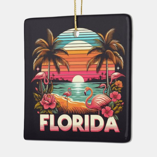 Vintage Florida Keramisch Ornament (Links)