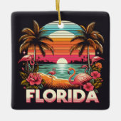 Vintage Florida Keramisch Ornament (Voorkant)