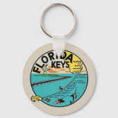Vintage Florida Keys Sleutelhanger (Voorkant)