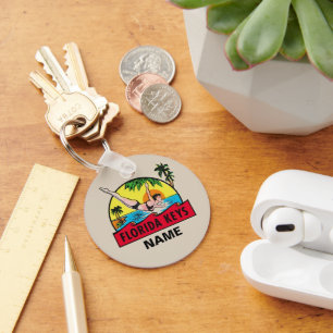 Vintage Florida Keys Sleutelhanger