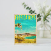Vintage Florida Keys Travel Briefkaart (Staand voorkant)