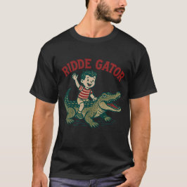 Vintage Florida Kitsch Ridde Alligator Retro T-shirt