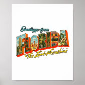 Vintage Florida  Logo Poster (Voorkant)