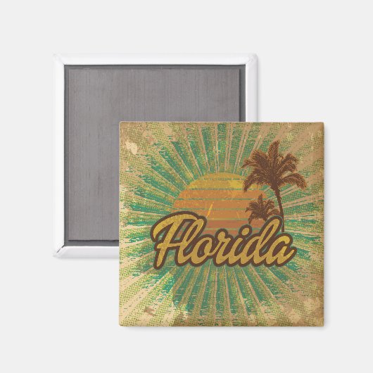 Vintage Florida Magneet (Voorkant / Achterkant)