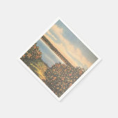 Vintage Florida Oranje Grove Napkin Servet (Hoek)