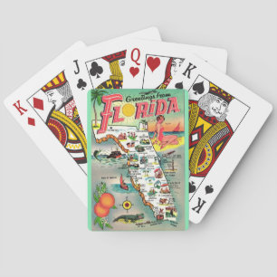 Vintage Florida Paradijs Speelkaarten
