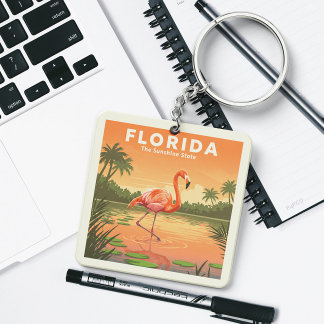 Vintage Florida Sleutelhanger