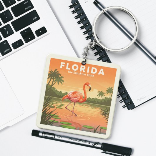 Vintage Florida Sleutelhanger