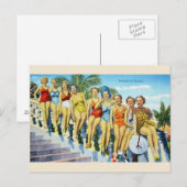 Vintage Florida Swimsuit Beauties Briefkaart (Voorkant / Achterkant)