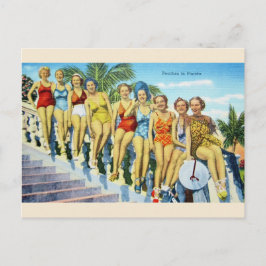 Vintage Florida Swimsuit Beauties Briefkaart