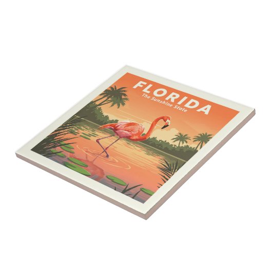 Vintage Florida Tegeltje (Zijkant)