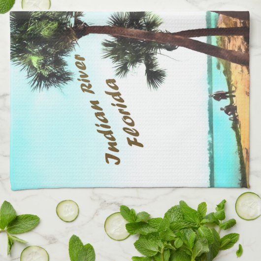 Vintage Florida Theedoek (Gevouwen)