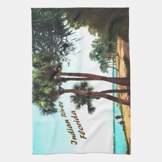 Vintage Florida Theedoek (Verticaal)