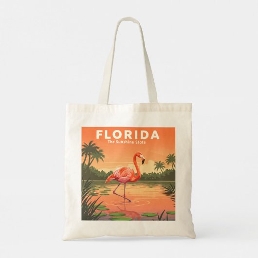 Vintage Florida Tote Bag (Achterkant)