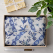 Vintage Flow Blue Patroon Tissuepapier (Geschenk)