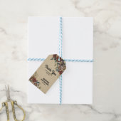 Vintage Flower Birthday Thank You Cadeaulabel (Met Touw)