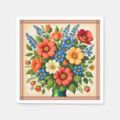 Vintage Flower Bouquet | Servet (Voorkant)