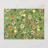 Vintage Flower Fabric Bingata Blossom Briefkaart (Voorkant)