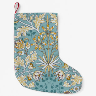 Vintage flowers and bladeren seamless pattern on l kleine kerstsok