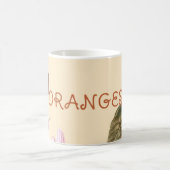 Vintage Flowers and Oranges  Koffiemok (Center)