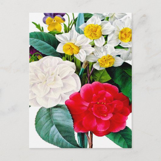 Vintage Flowers Briefkaart (Voorkant)