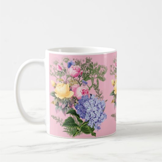 Vintage Flowers Coffee Mok (Links)