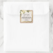 Vintage Flowers On Kraft Body Butter Labels (Tas)