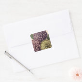 Vintage Flowers Vierkante Sticker (Envelop)
