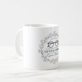 Vintage Flowers with Reading Glasses Aesthetic Koffiemok (Voorkant links)