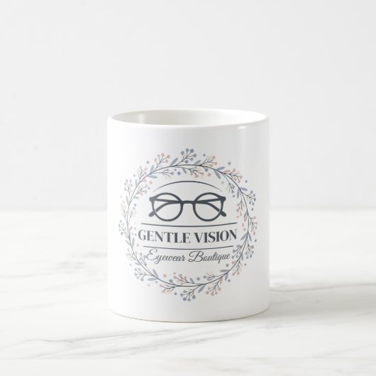 Vintage Flowers with Reading Glasses Aesthetic Koffiemok (Center)