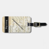 Vintage Flute Music Bagagelabel (Voorkant horizontaal)