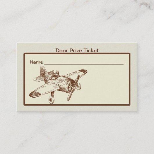 Vintage flyer Raffle Tickets (Voorkant)