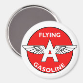 Vintage Flying A Gasoline-bord Magneet (Voorkant / Achterkant)
