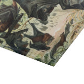 Vintage flying fox bat acadamia illustration  snijplank (Hoek)