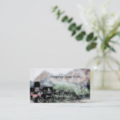 Vintage Flying Scotsman Grunge Visitekaartjes (Staand voorkant)