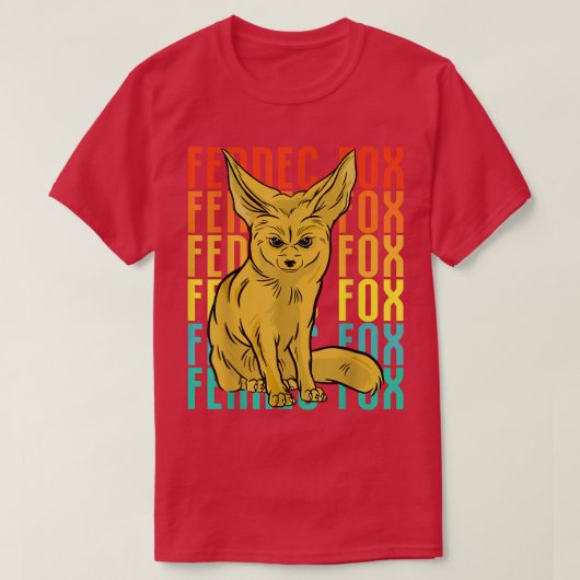 Vintage Foes Fennec Fo T-shirt (Design voorkant)