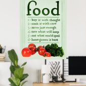 Vintage Food Poster (Thuiskantoor)